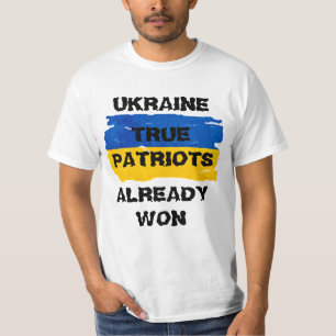 Krieger Blaue und Gelbe Ukraine-Flagge T-Shirt