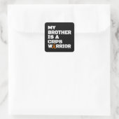 Krieger/Block/Bruder...CRPS Quadratischer Aufkleber (Tasche)