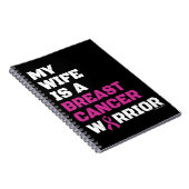Krieger/Block/Ehefrau...Brustkrebs-Notebook Notizblock (Rechte Seite)