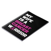 Krieger/Block/Ehefrau...Brustkrebs-Notebook Notizblock (Linke Seite)