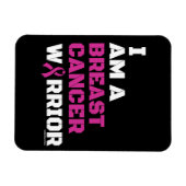 Krieger/Block/Ich bin...Brustkrebs Magnet (Horizontal)