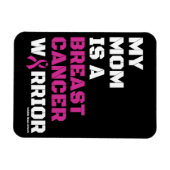 Krieger/Block/Mama...Brustkrebs Magnet (Horizontal)