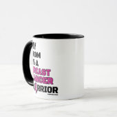 Krieger/Block/Mama...Brustkrebs Tasse (Vorderseite Links)