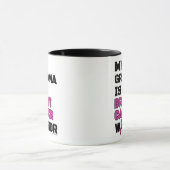 Krieger/Block/Oma...Brustkrebs Tasse (Zentrum)