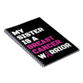 Krieger/Block/Schwester...Brustkrebs-Notebook Notizblock (Rechte Seite)