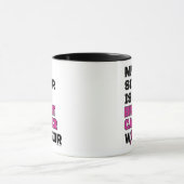 Krieger/Block/Schwester...Brustkrebs Tasse (Zentrum)