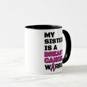 Krieger/Block/Schwester...Brustkrebs Tasse (VorderseiteRechts)