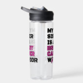 Krieger/Block/Schwester...Brustkrebs Trinkflasche (Rechts)