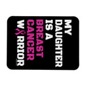 Krieger/Block/Tochter...Brustkrebs Magnet (Horizontal)