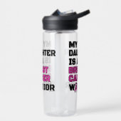 Krieger/Block/Tochter...Brustkrebs Trinkflasche (Links)