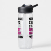 Krieger/Blocker/Jemand I Liebe...Brustkrebs Trinkflasche (Links)