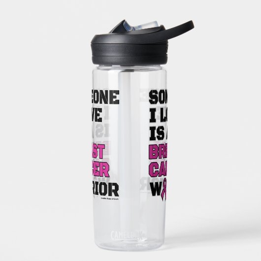 Krieger/Blocker/Jemand I Liebe...Brustkrebs Trinkflasche (Links)