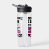 Krieger/Blocker/Jemand I Liebe...Brustkrebs Trinkflasche (Rechts)