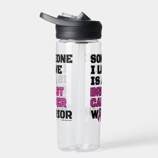 Krieger/Blocker/Jemand I Liebe...Brustkrebs Trinkflasche (Rechts)