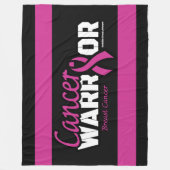 Krieger...Brustkrebs Fleecedecke (Vorderseite)