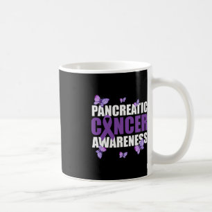 Krieger Butterfly Lila Bauchspeicheldrüsenkrebs Kaffeetasse