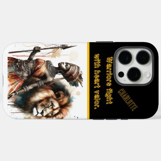 Krieger Case-Mate iPhone Hülle (Rückseite (Horizontal))