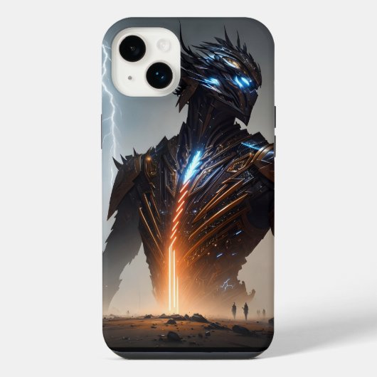 Krieger Cyborg Blitz iPhone Hülle (Rückseite)