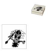 Krieger-Demon-Puppe Gummistempel (Stempel)