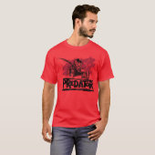 Krieger, der sein Schwert schwingt T-Shirt (Vorne ganz)