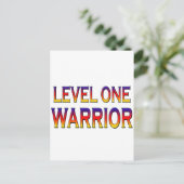 Krieger der Stufe 1 Postkarte (Stehend Vorderseite)