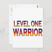 Krieger der Stufe 1 Postkarte (Vorne/Hinten)