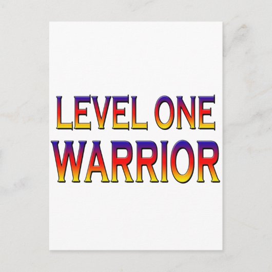Krieger der Stufe 1 Postkarte (Vorderseite)