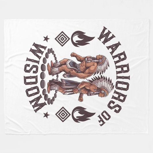 Krieger der Weisheit Fleecedecke (Vorderseite (Horizontal))