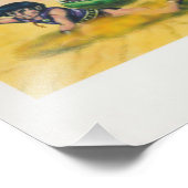 Krieger des Fantasiekrieges im Comic kämpfen gegen Fotodruck (Ecke)