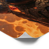 Krieger des Fantasy-Posters Feuer Poster (Ecke)