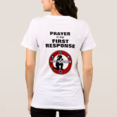 Krieger des Gebets, Ersthelfer Christlich Tri-Blend Shirt (Rückseite)
