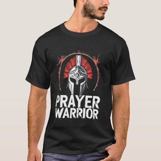 Krieger des Gebets Katholisch Christlich T-Shirt (Vorderseite)