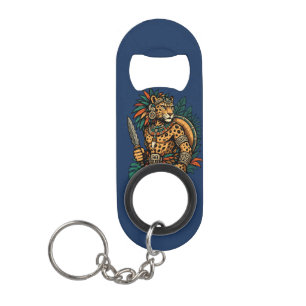 Krieger des Jaguar-Stammes Mini Flaschenöffner