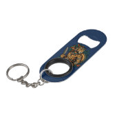 Krieger des Jaguar-Stammes Mini Flaschenöffner (Vorderseite Schrägansicht)