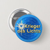 KRIEGER DES LICHTS | Blume des Lebens Button (Vorne & Hinten)