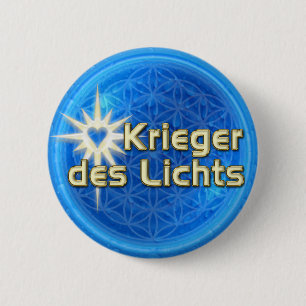 KRIEGER DES LICHTS Blume des Lebens Button