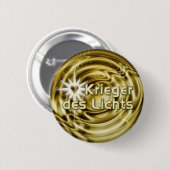 Krieger des Lichts | Goldene Wellen Button (Vorne & Hinten)