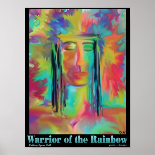 Krieger des Regenbogens Poster (Vorne)