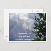 Krieger des Regenbogens Postkarte (Vorne/Hinten)