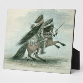 Krieger des Stammes der Kruge (w/c auf Papier) Fotoplatte (Seite)