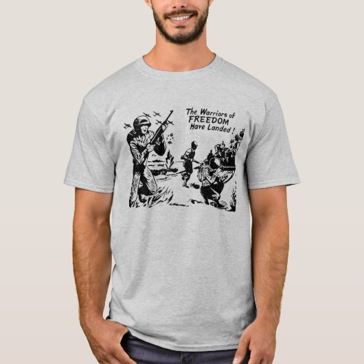 Krieger des Zweiten Weltkriegs sind gelandet T-Shirt (Vorderseite)