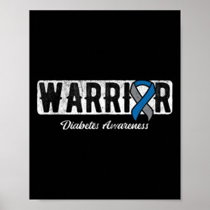 Krieger Diabetes-Bewusstsein Poster
