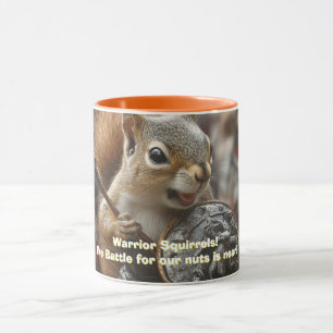 Krieger-Eichhörnchen Zweifarben-Kaffeetasse Tasse