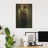 Krieger Erzengel Michael in Rüstung, christliche W Poster (Heimbüro)