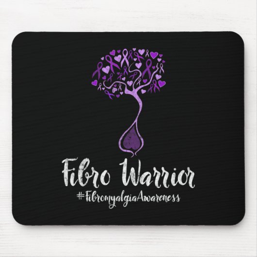 Krieger - Fibromyalgie-Unterstützung und Bewusstse Mousepad (Vorne)