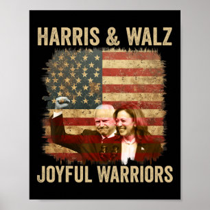 Krieger für Kamala Harris Tim Walz 2024 1 Poster
