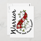 Krieger für Kopf- und Nackenkrebs 15 Postkarte (Vorne/Hinten)