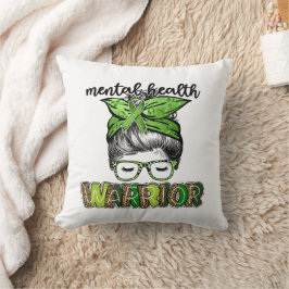 Krieger für psychische Gesundheit Kissen