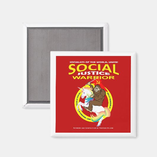 Krieger für soziale Gerechtigkeit Magnet (Vorderseite/Rückseite)