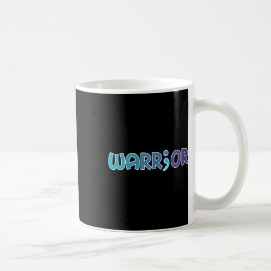 Krieger gegen Suizid Angst Bewusstsein Kaffeetasse (Rechts)